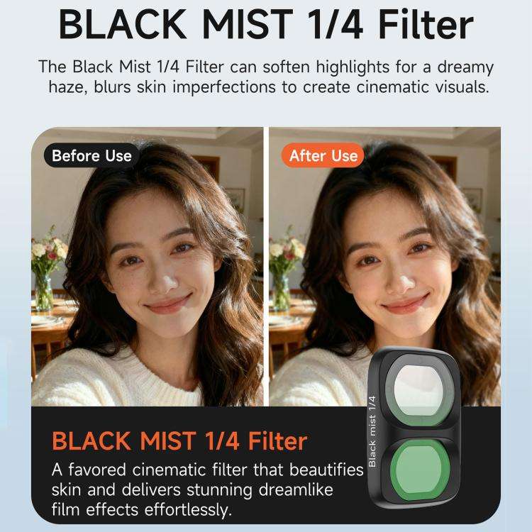 For DJI Osmo Pocket 4P Sunnylife Camera Lens Filter, Filter:MCUV