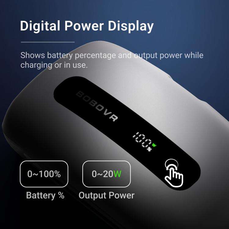BOBOVR BM60-1 6500mAh Magnetic Battery Kit with Charging Dock for M3 Pro+ / M3 Head Strap