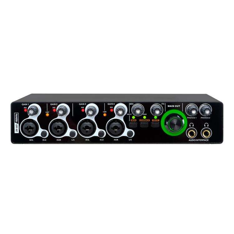 XTUGA E-44 4 In-2 Out 24Bit 192kHz Professional USB Audio Interface Recording Sound Card(Black)