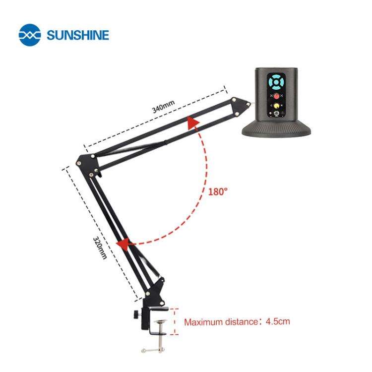SUNSHINE MS10E-05 4K HD Digital Microscope With Universal Stand, Plug:EU Plug