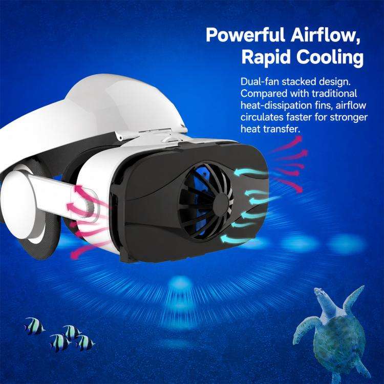 FIIT VR 5F Earphone Edition VR Glasses for 4.0-6.3 inch Phone, Model:5F Host