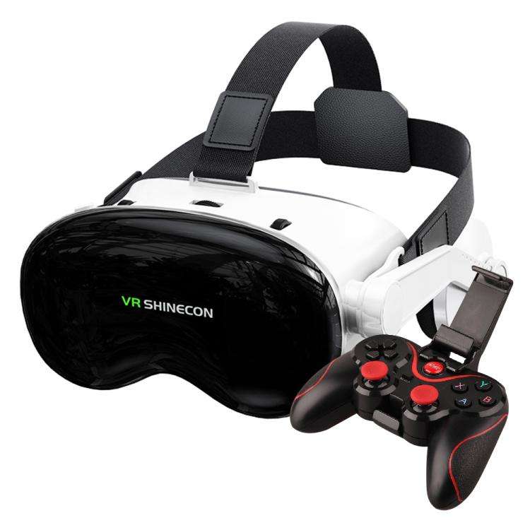 VR SHINECON G18E Earphone Edition 3D Virtual VR Glasses for 4.7-7.0 inch Phone, Model:G18E+C8S wi...