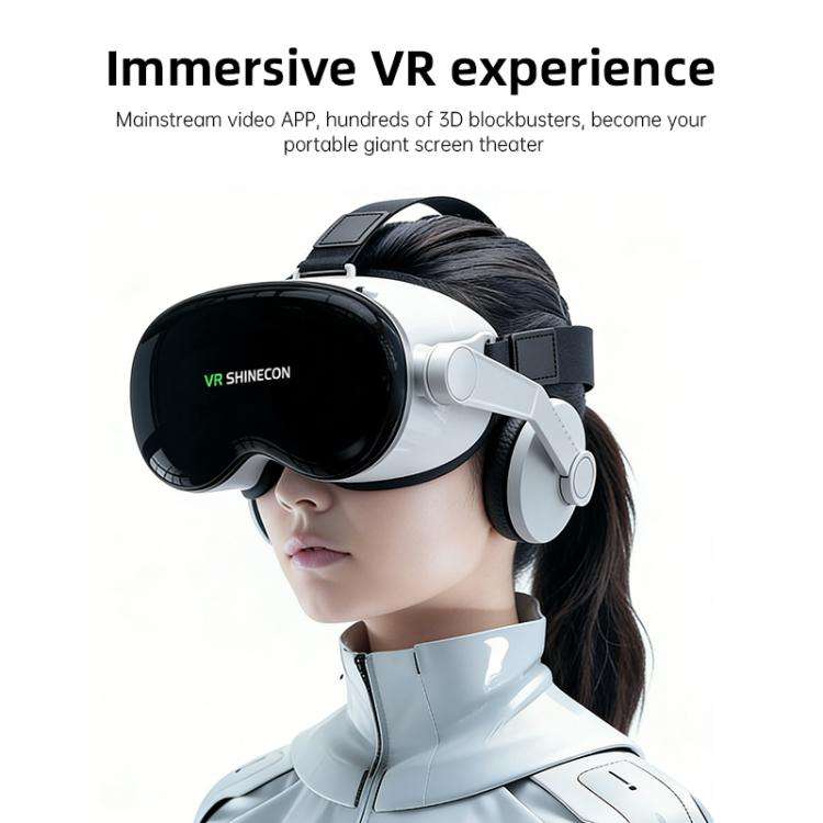 VR SHINECON G18E Earphone Edition 3D Virtual VR Glasses for 4.7-7.0 inch Phone, Model:G18E+S01