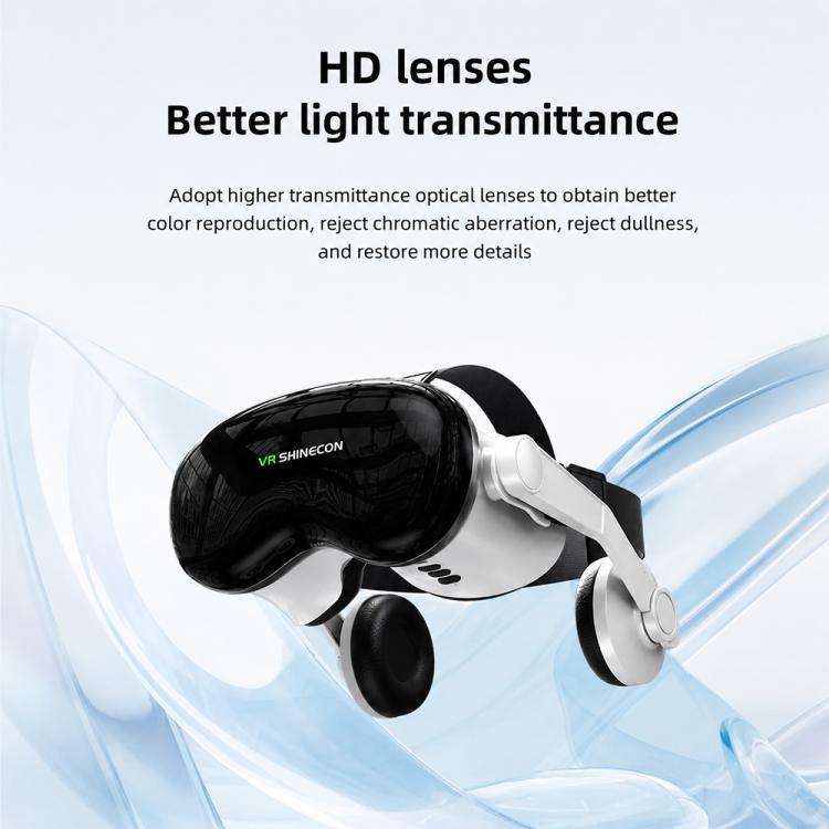 VR SHINECON G18E Earphone Edition 3D Virtual VR Glasses for 4.7-7.0 inch Phone, Model:G18E+B01