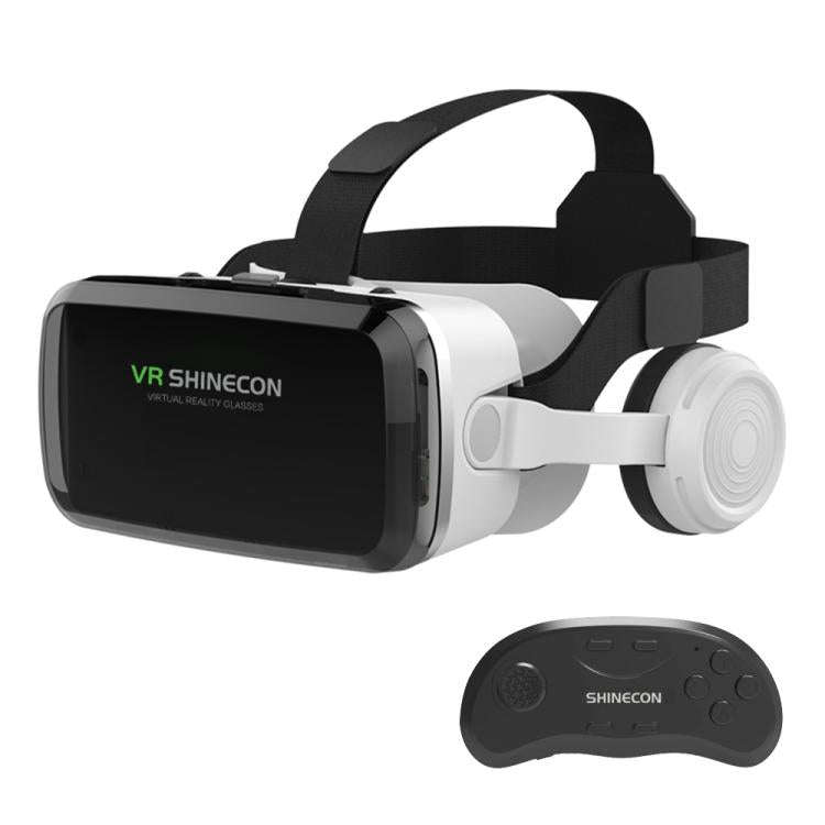 VR SHINECON G04BS BT Earphone Edition 3D Virtual VR Glasses for 5-7.2 inch Phone, Model:G04BS+B01