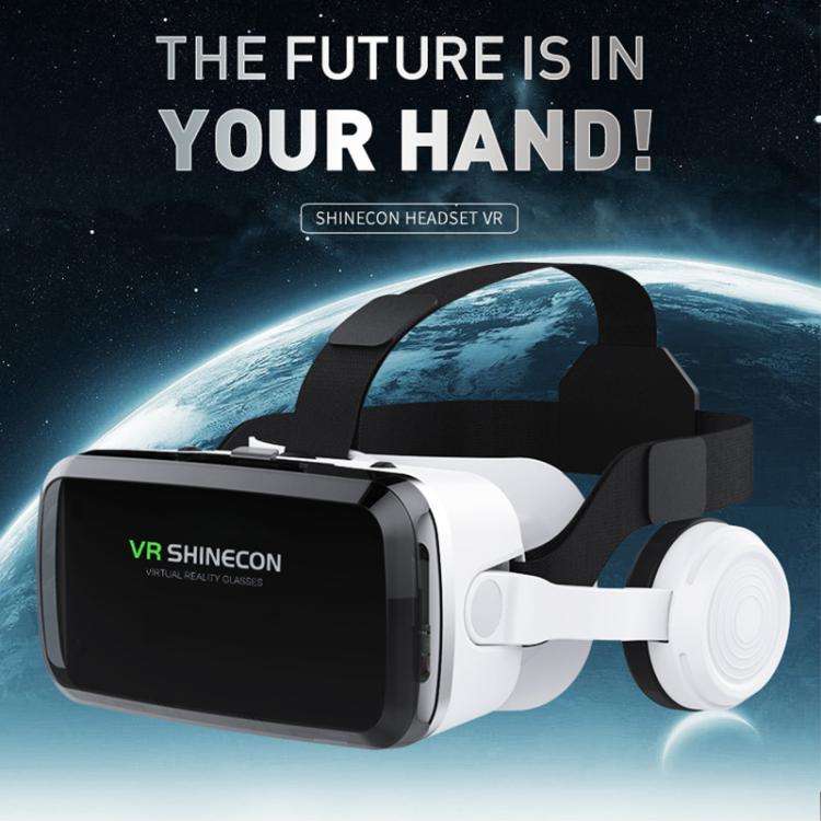 VR SHINECON G04BS BT Earphone Edition 3D Virtual VR Glasses for 5-7.2 inch Phone, Model:G04BS+B01