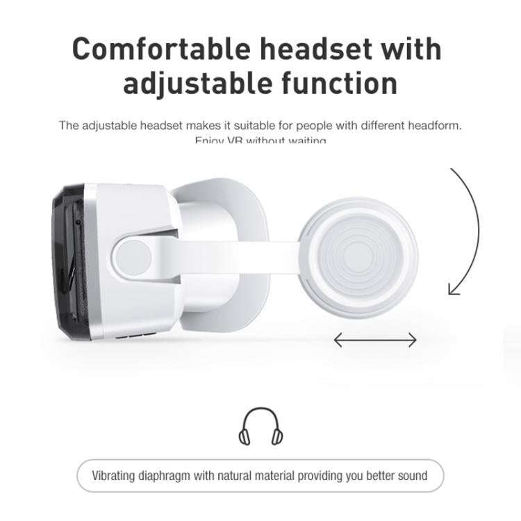 VR SHINECON G04BS BT Earphone Edition 3D Virtual VR Glasses for 5-7.2 inch Phone, Model:G04BS+C8S...