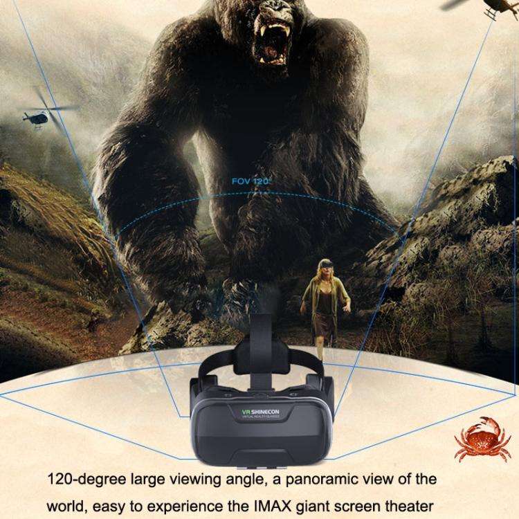 VR SHINECON G02ED Earphone Edition VR Glasses for 4.7-6 inch Phone, Model:G18+B03