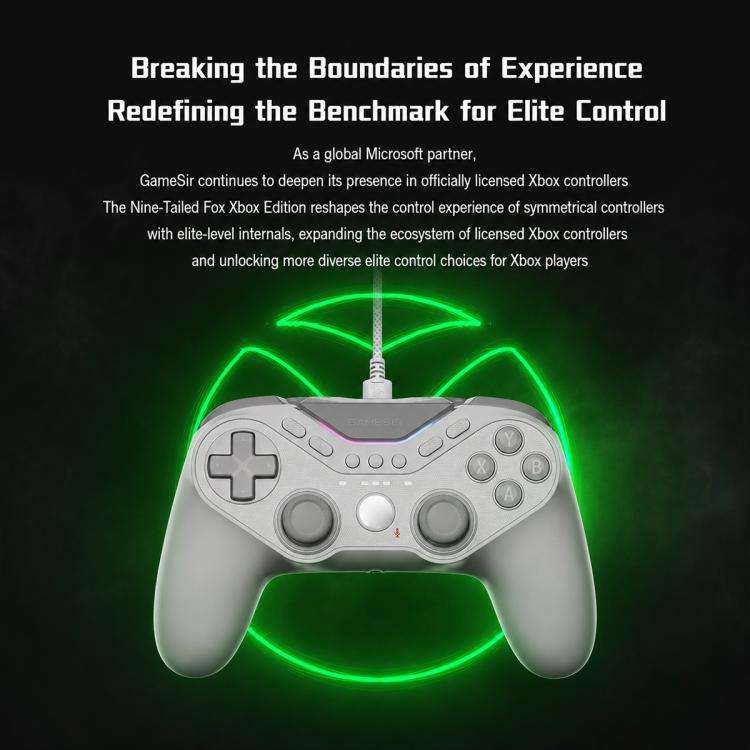GameSir T3 Pro Tarantula Wired Game Controller for Xbox, PC, Steam and Android(White)