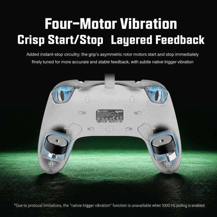 GameSir T3 Pro Tarantula Wired Game Controller for Xbox, PC, Steam and Android(White)
