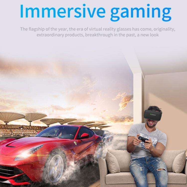 VR SHINECON G04DA Lndependent Lens Adjustment VR Glasses for 5.5-7.2 inch Phone, Model:G04DA+C8S ...