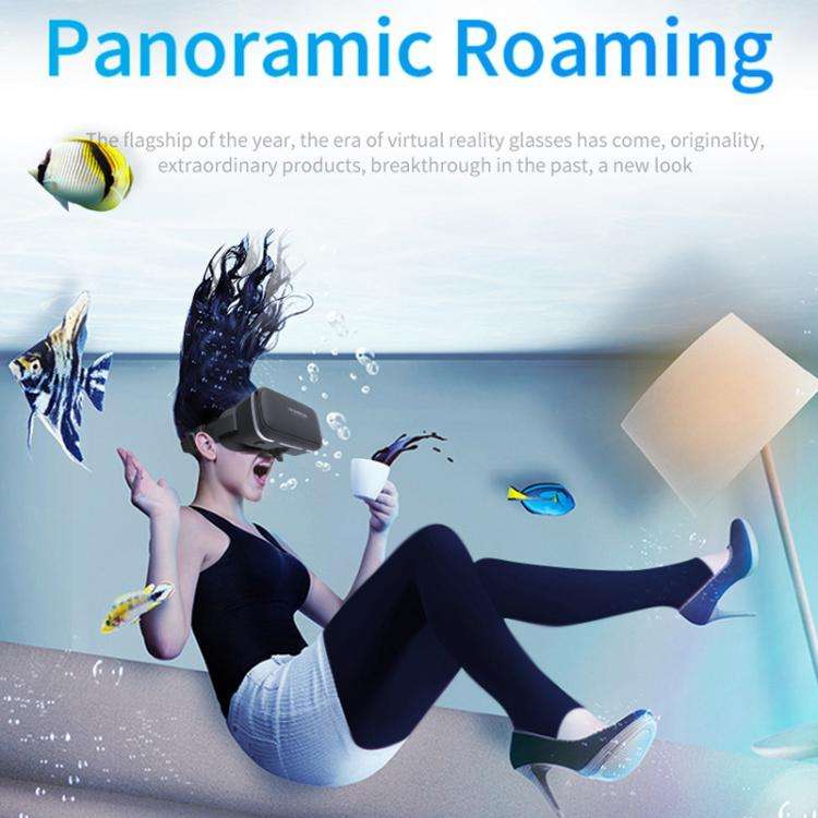 VR SHINECON G04DA Lndependent Lens Adjustment VR Glasses for 5.5-7.2 inch Phone, Model:G04DA+B03