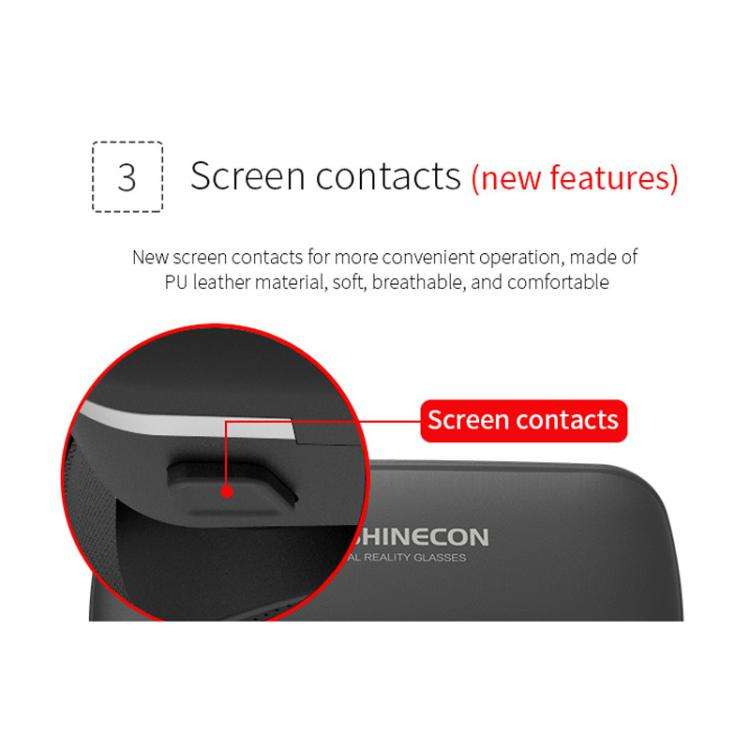 VR SHINECON G04DA Lndependent Lens Adjustment VR Glasses for 5.5-7.2 inch Phone, Model:G04DA+B01