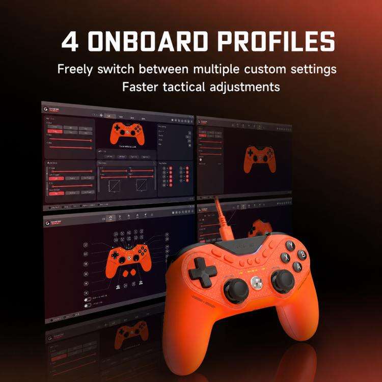 GameSir T3 CE Tarantula 8K Wired Game Controller for Switch, PC, Android, Steam(Orange)