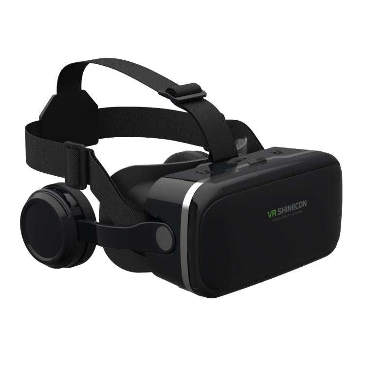 VR SHINECON G04E Earphone Edition 3D Phase Sound VR Glasses for 4.7-6.0 inch Phone, Model:G04E+C8...