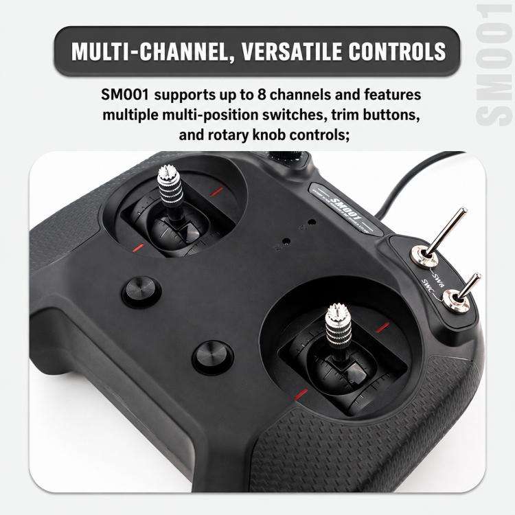 FlySky FS-SM001 8CH RC Flight Simulator Controller(Cyan)
