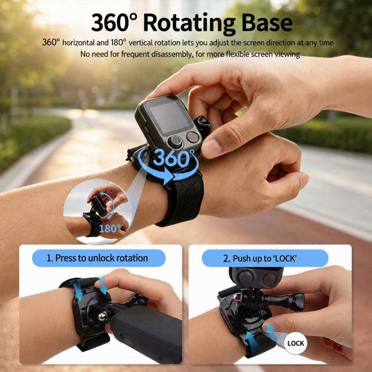 For DJI Osmo Pocket 4P / 4 / 3 Lazy Neck Bracket POV View Mount(Neck Mount Strap Set)