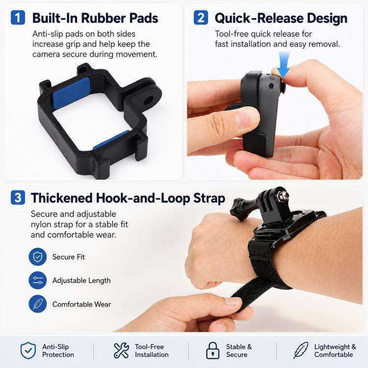 For DJI Osmo Pocket 4P / 4 / 3 Lazy Neck Bracket POV View Mount(Neck Mount Strap Set)
