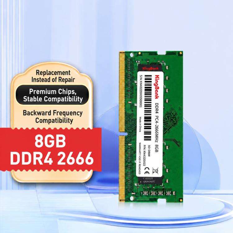 KINGBANK DDR4 Desktop RAM, Capacity:8G 2666MHz