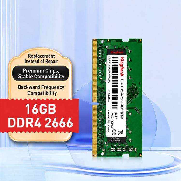 KINGBANK DDR4 Desktop RAM, Capacity:16G 2666MHz