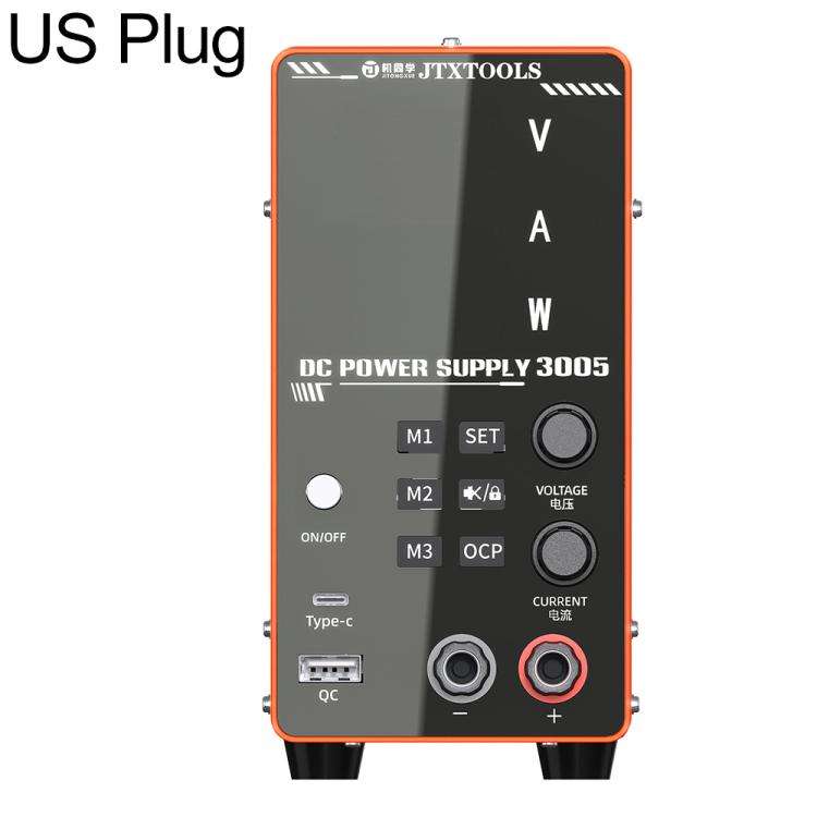JTX-3005 Multiple Protections 4-Digit Display Adjustable DC Power Supply, Plug:US Plug
