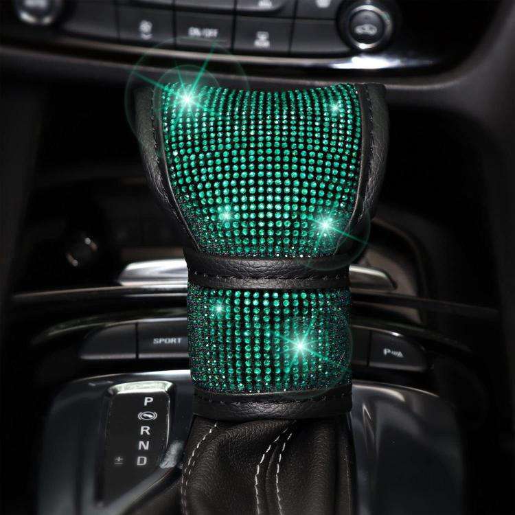 7 in 1 Set Car Diamond Studded Steering Wheel Cover, Diameter: 38cm(Blue)