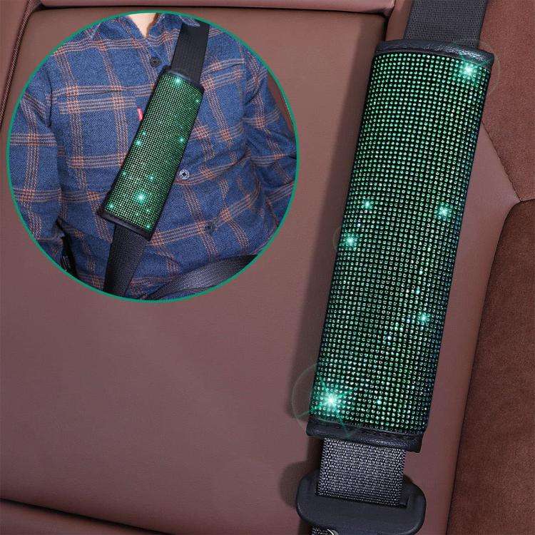 7 in 1 Set Car Diamond Studded Steering Wheel Cover, Diameter: 38cm(Orange)