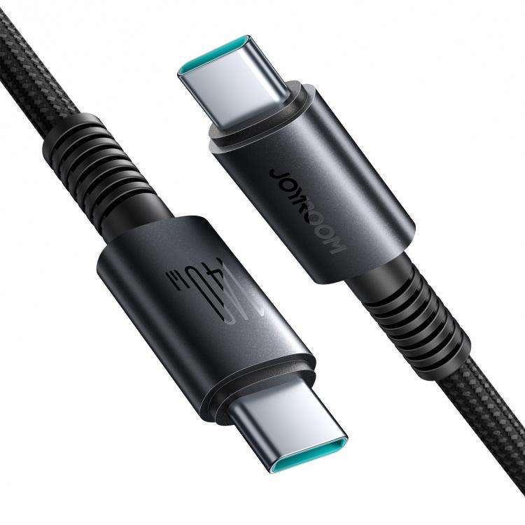 JOYROOM AC40 140W Type-C to Type-C Fast Charging Data Cable, Length: 1m(Black)