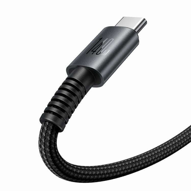 JOYROOM AC40 140W Type-C to Type-C Fast Charging Data Cable, Length: 1m(Black)