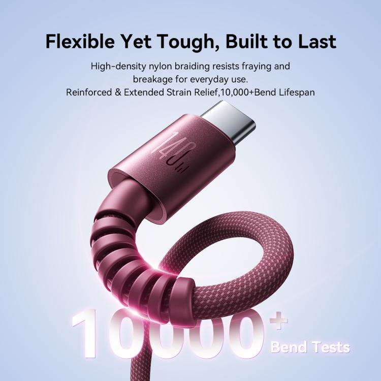 JOYROOM AC40 140W Type-C to Type-C Fast Charging Data Cable, Length: 1m(Black)