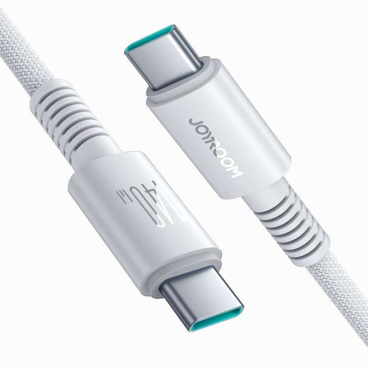JOYROOM AC40 140W Type-C to Type-C Fast Charging Data Cable, Length: 2m(White)