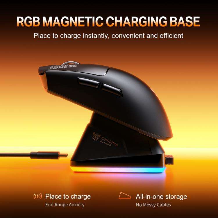 ONIKUMA DM10 Lightweight Gaming Mouse(Black)