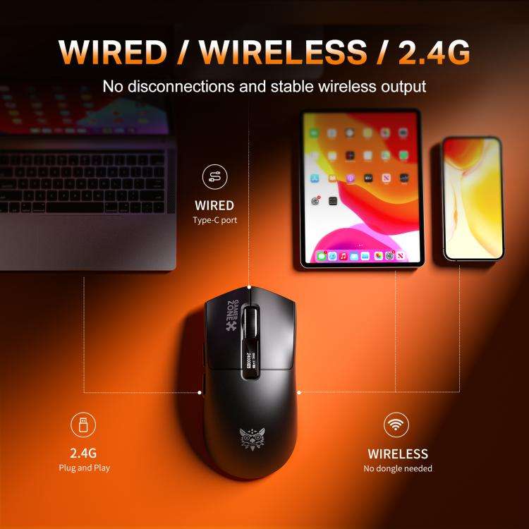 ONIKUMA DM10 Lightweight Gaming Mouse(Black)