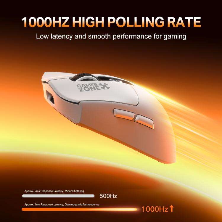 ONIKUMA DM10 Lightweight Gaming Mouse(White)