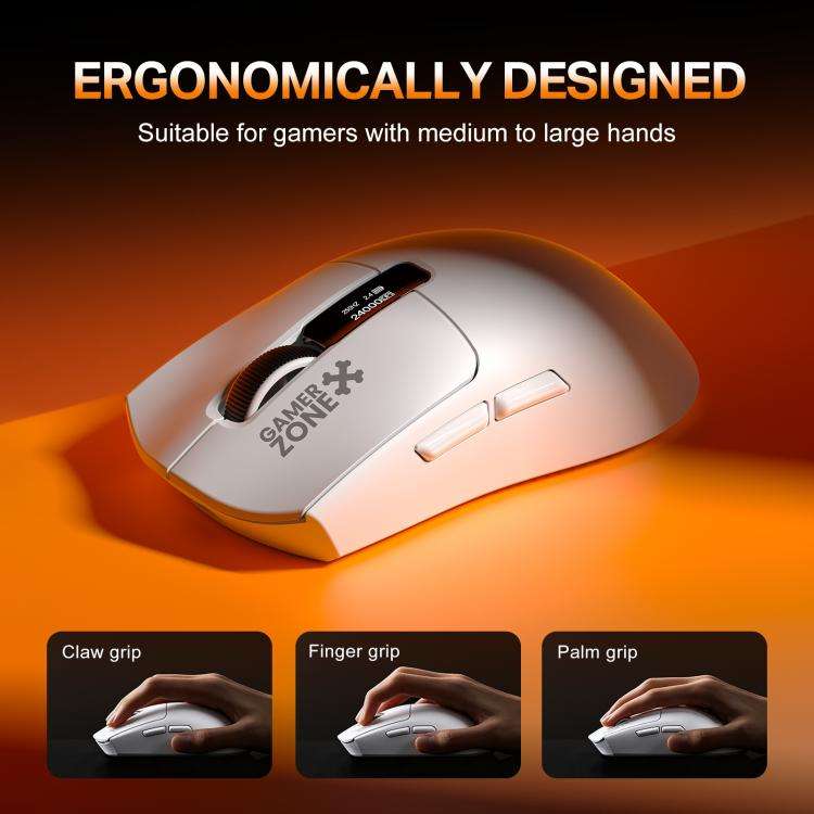 ONIKUMA DM10 Lightweight Gaming Mouse(White)