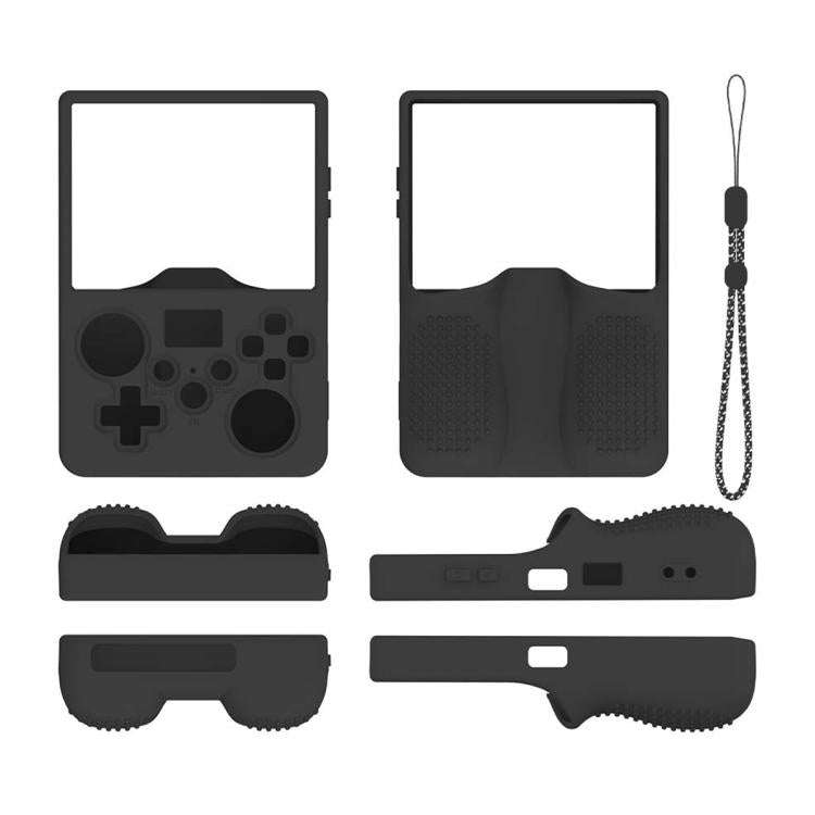 Silicone Protective Case for R36 Max 2 Game Console(Black)