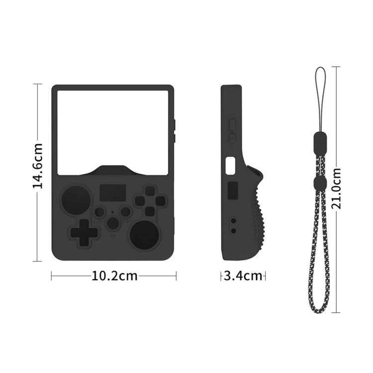 Silicone Protective Case for R36 Max 2 Game Console(Red)