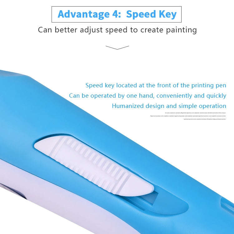 Hand-held 3D Printing Pen, US Plug(Purple)