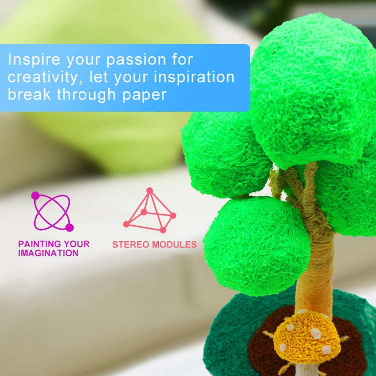 Hand-held 3D Printing Pen, US Plug(Purple)