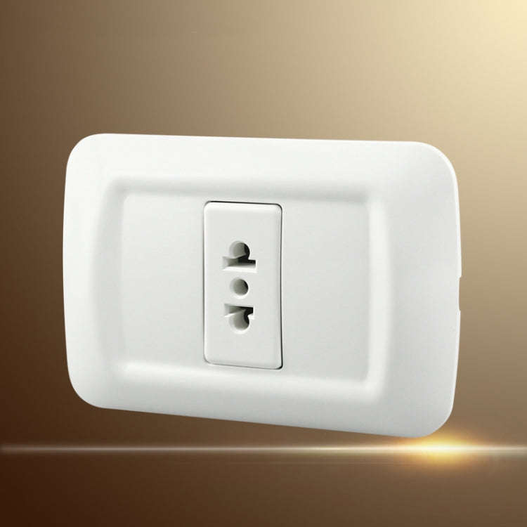 Round Flat Single Connection Ambipolar Wall-mounted Socket
