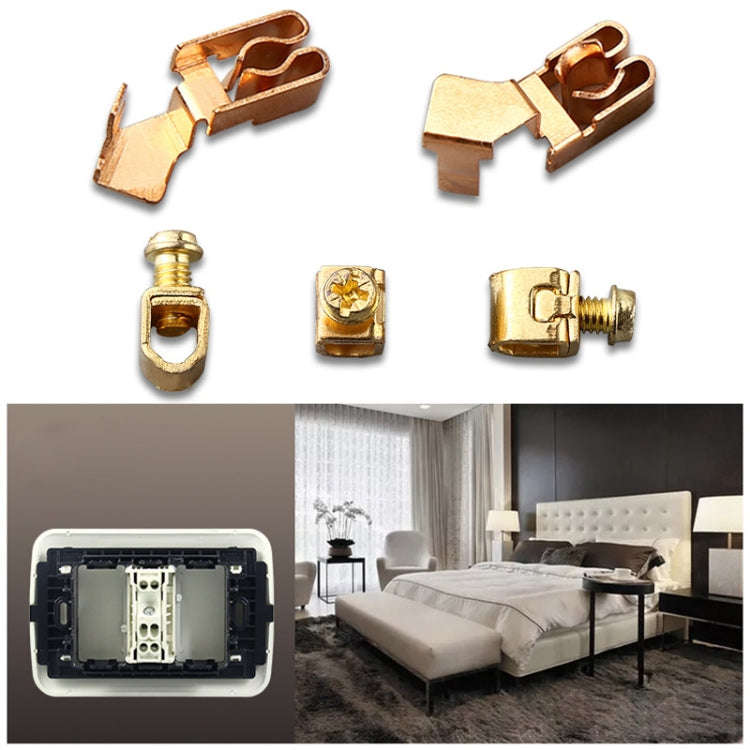 Round Flat Single Connection Ambipolar Wall-mounted Socket