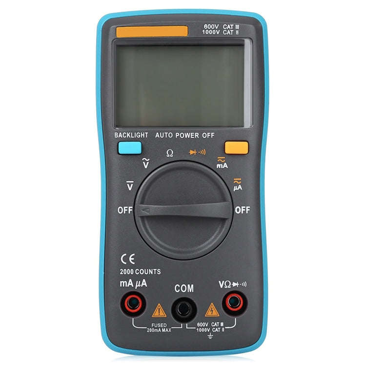 ZT98 CAT III  600V Portable Digital Multimeter 2000 Counts Back-light AC / DC Current Voltage Tes...