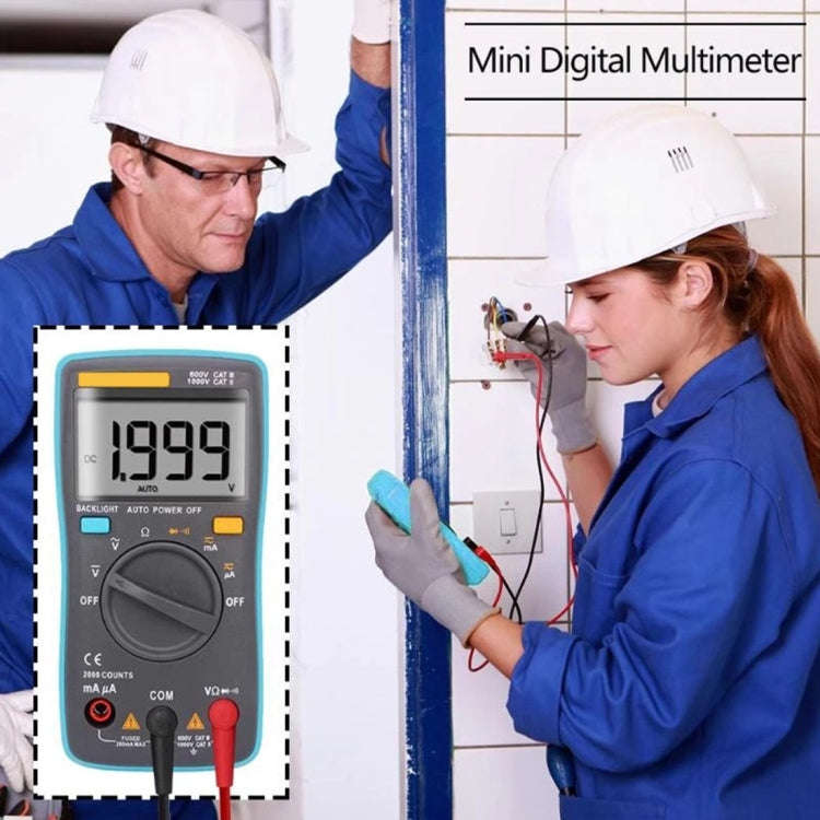 ZT98 CAT III  600V Portable Digital Multimeter 2000 Counts Back-light AC / DC Current Voltage Tes...