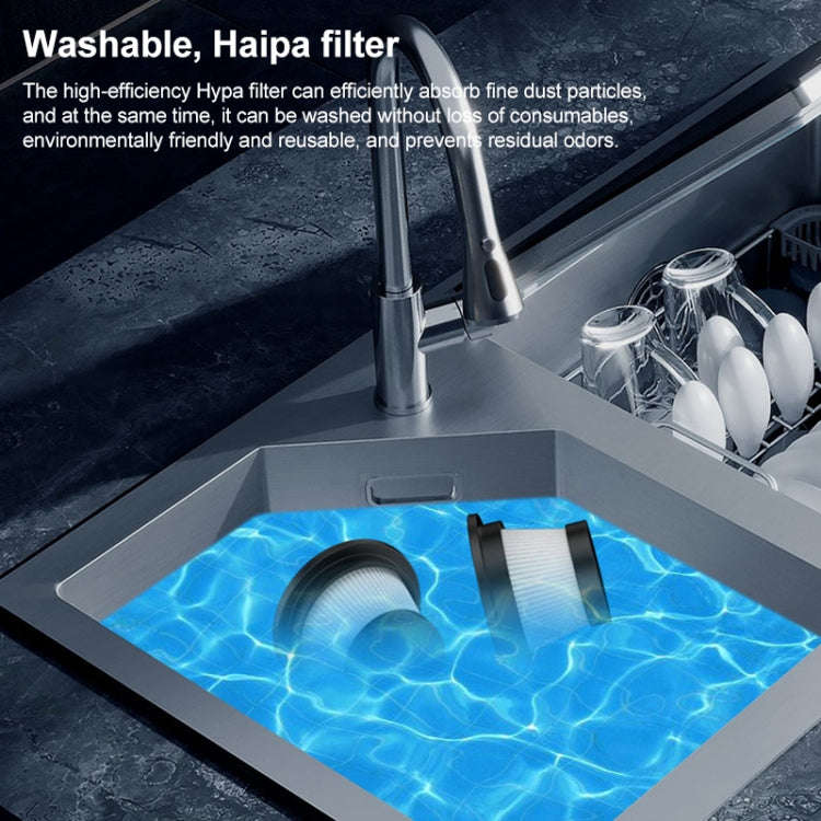 Portable Hand-held Folding Vacuum Cleaner (White)