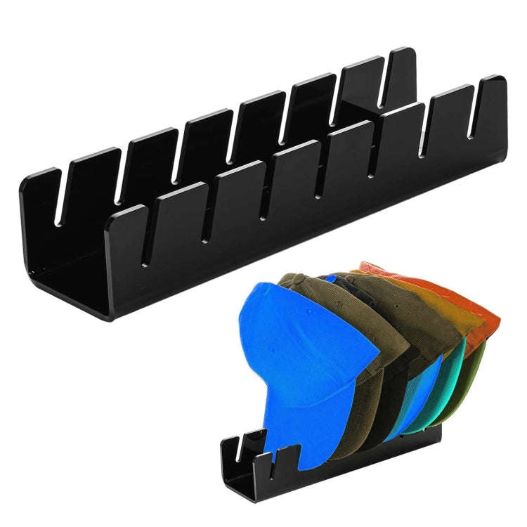 YX017 Acrylic Baseball Cap Display Stand (Black)