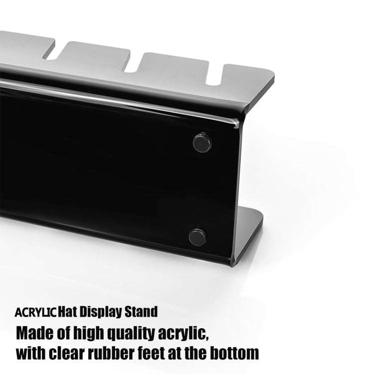 YX017 Acrylic Baseball Cap Display Stand (Black)