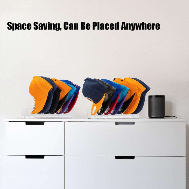 YX017 Acrylic Baseball Cap Display Stand (Black)