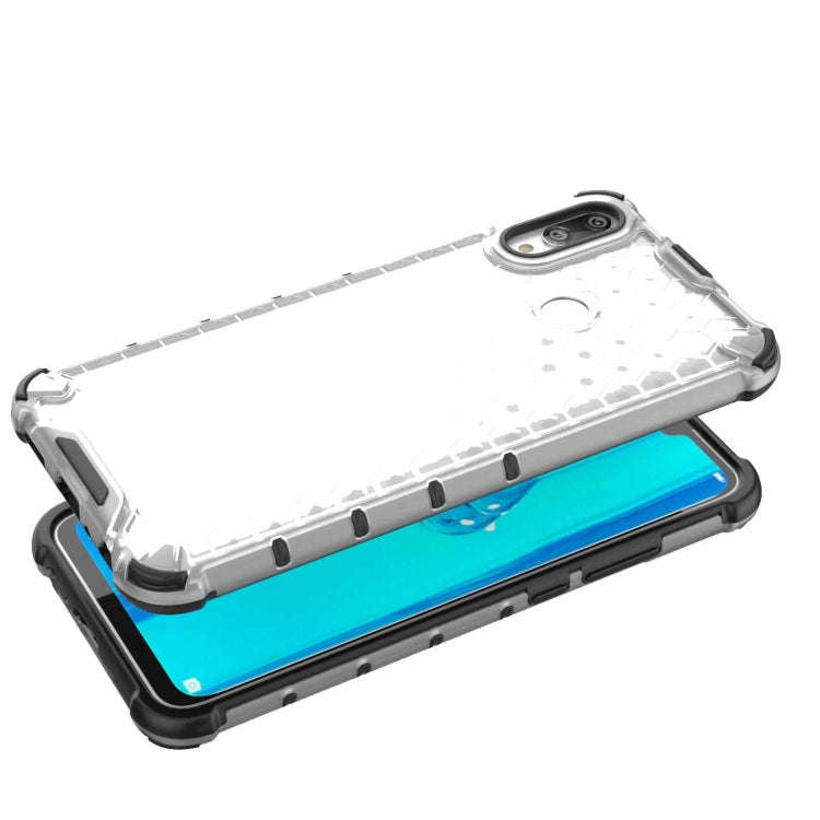 Honeycomb Shockproof PC + TPU Case for Huawei Y9 (2019) (Transparent)