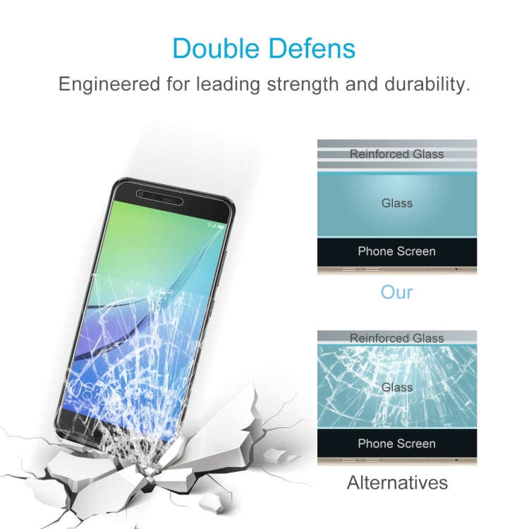 100 PCS 9H 2.5D Tempered Glass Film for Huawei nova Lite