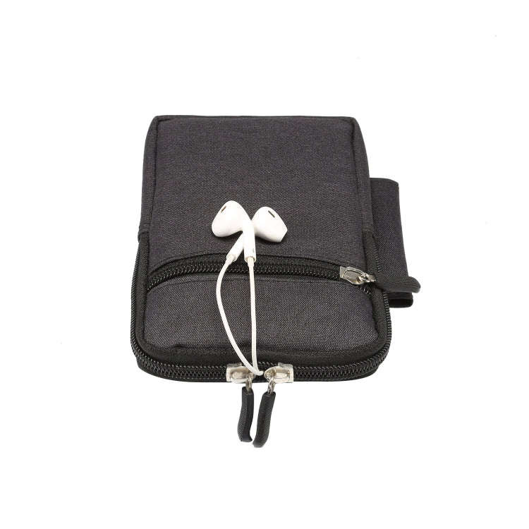 Single checked denim Multi-functional Universal Mobile Phone Waist Pack Case for 6.3 Inch or Belo...